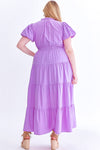 plus size lavender maxi easter dress