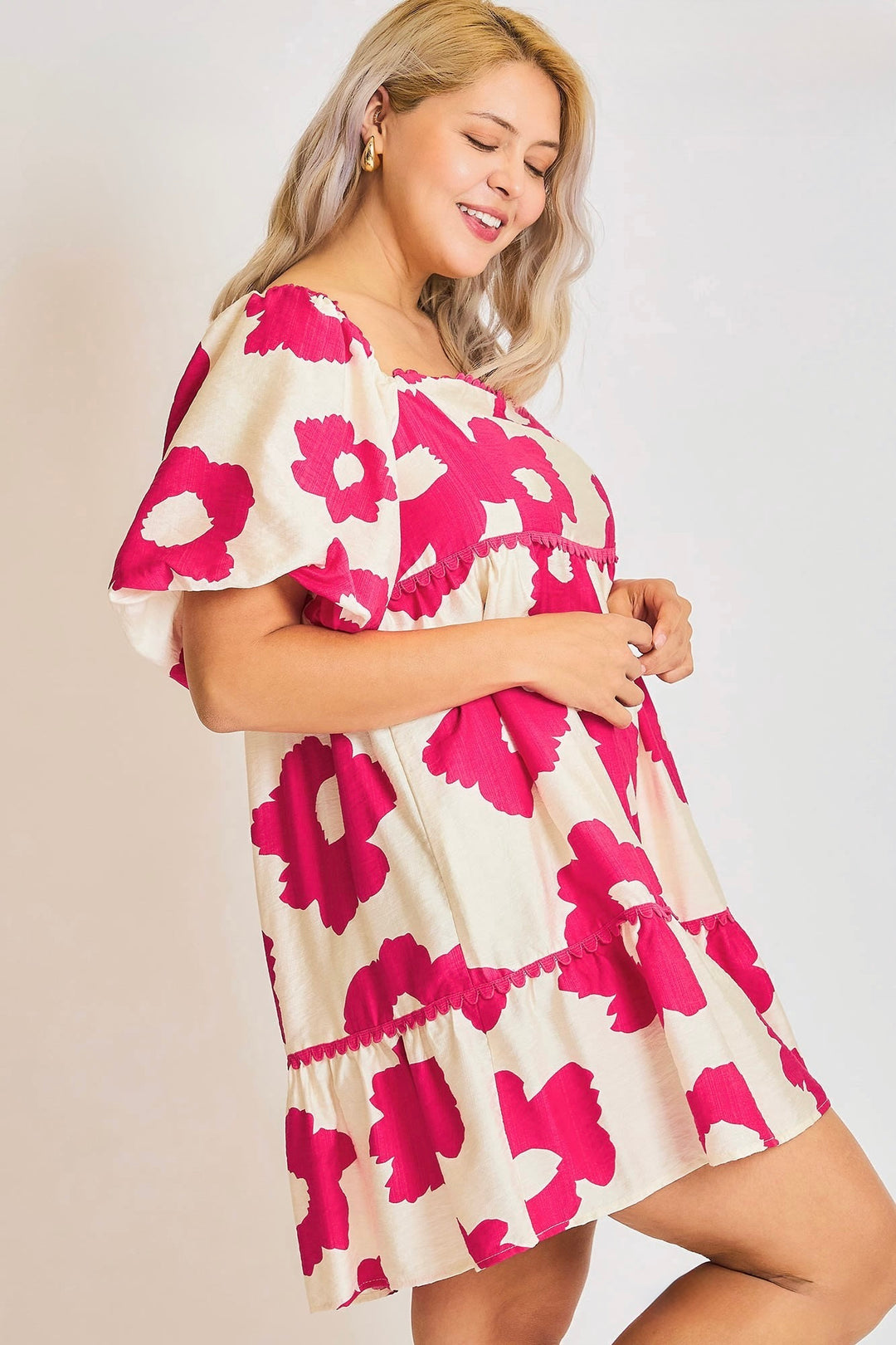 Umgee Plus Size Floral Pink Dress Purple Door Boutique Umgee Plus Size Floral Pink Dress Purple Door Boutique