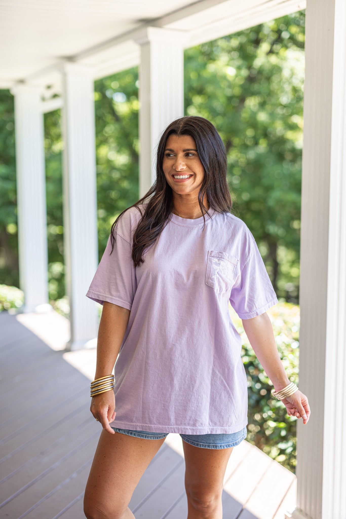 Purple Door Light Purple Bow-tique T-Shirt | Purple Door