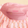 the darling effect quilted floral weekender bag