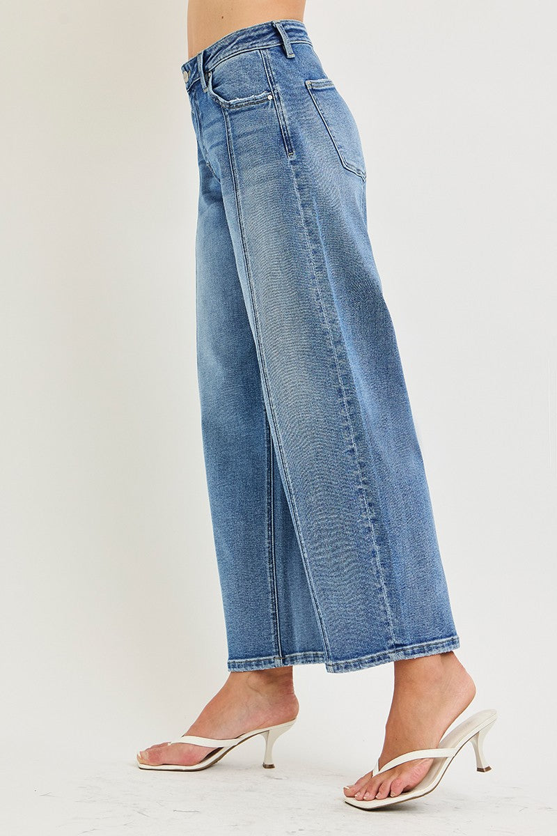 Risen jeans slouchy crop barrel jeans with seamed details in a flattering fit