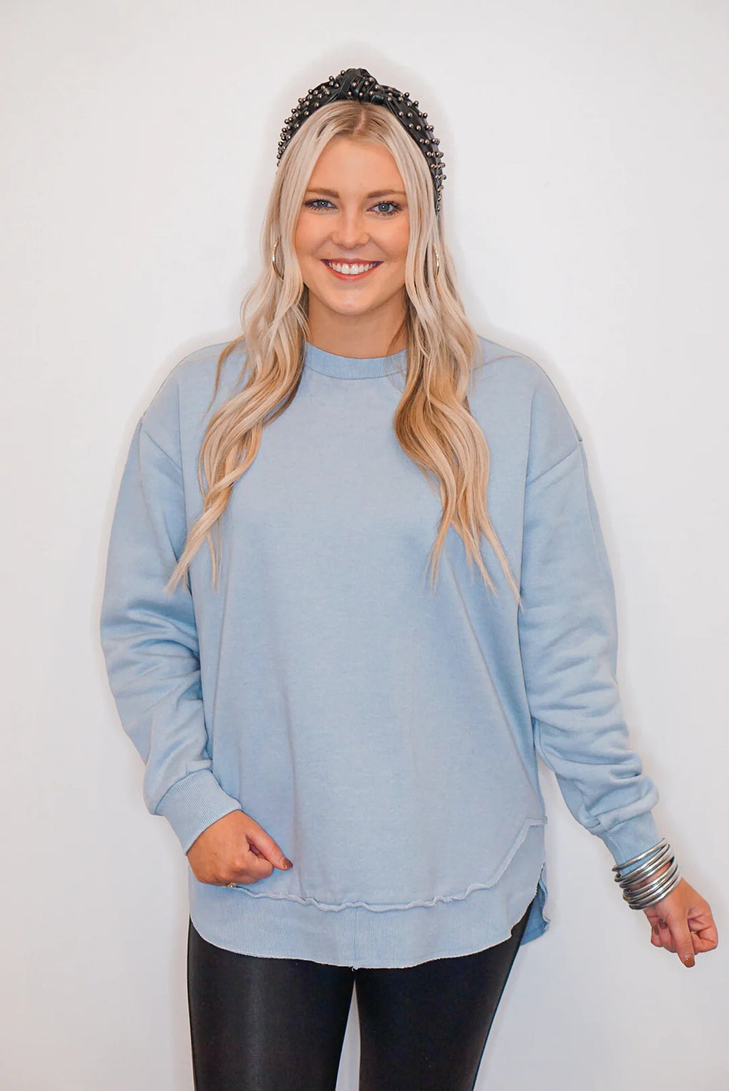 royce fleece sweatshirt pullover beach blue