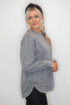 royce fleece sweatshirt pullover grey