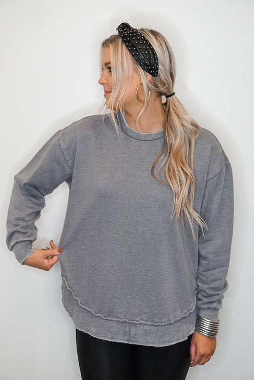 royce fleece sweatshirt pullover grey