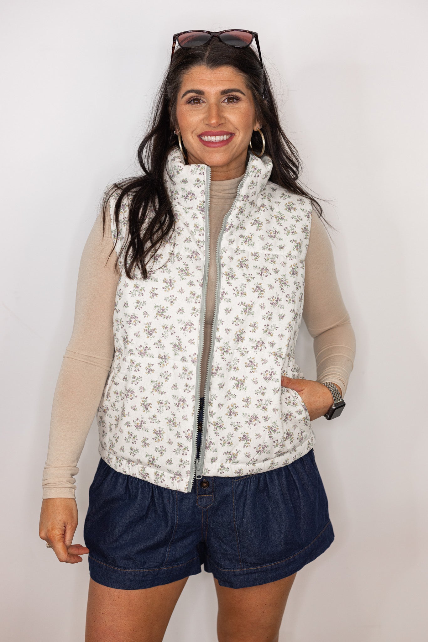 アンバーグリーム　Flower Cord Vest / ※ビーズなし Flower Cord Vest/フラワーコードベスト 極太コットンコードでフラワー