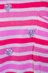 pink stripe sequin heart sweater