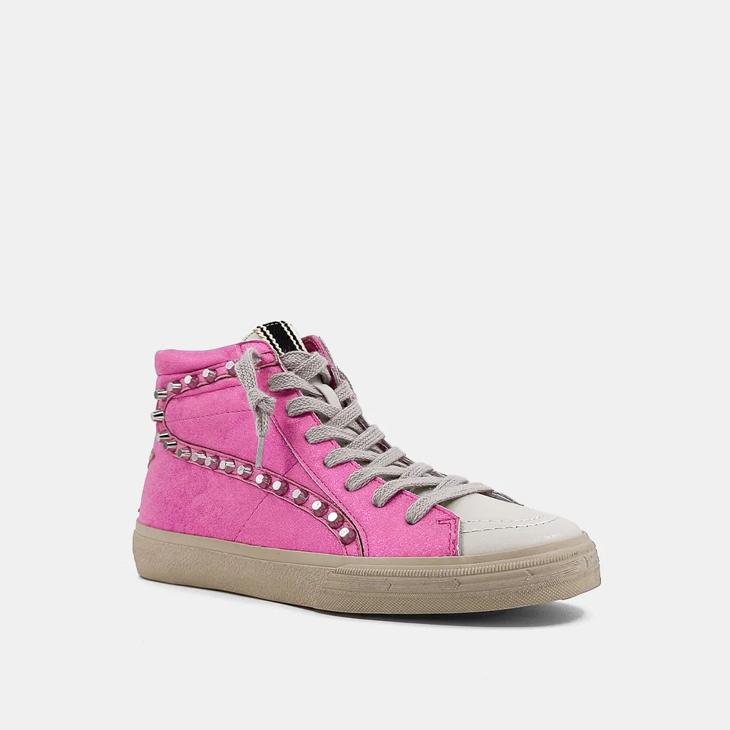 shu shop rio bright pink star sneakers