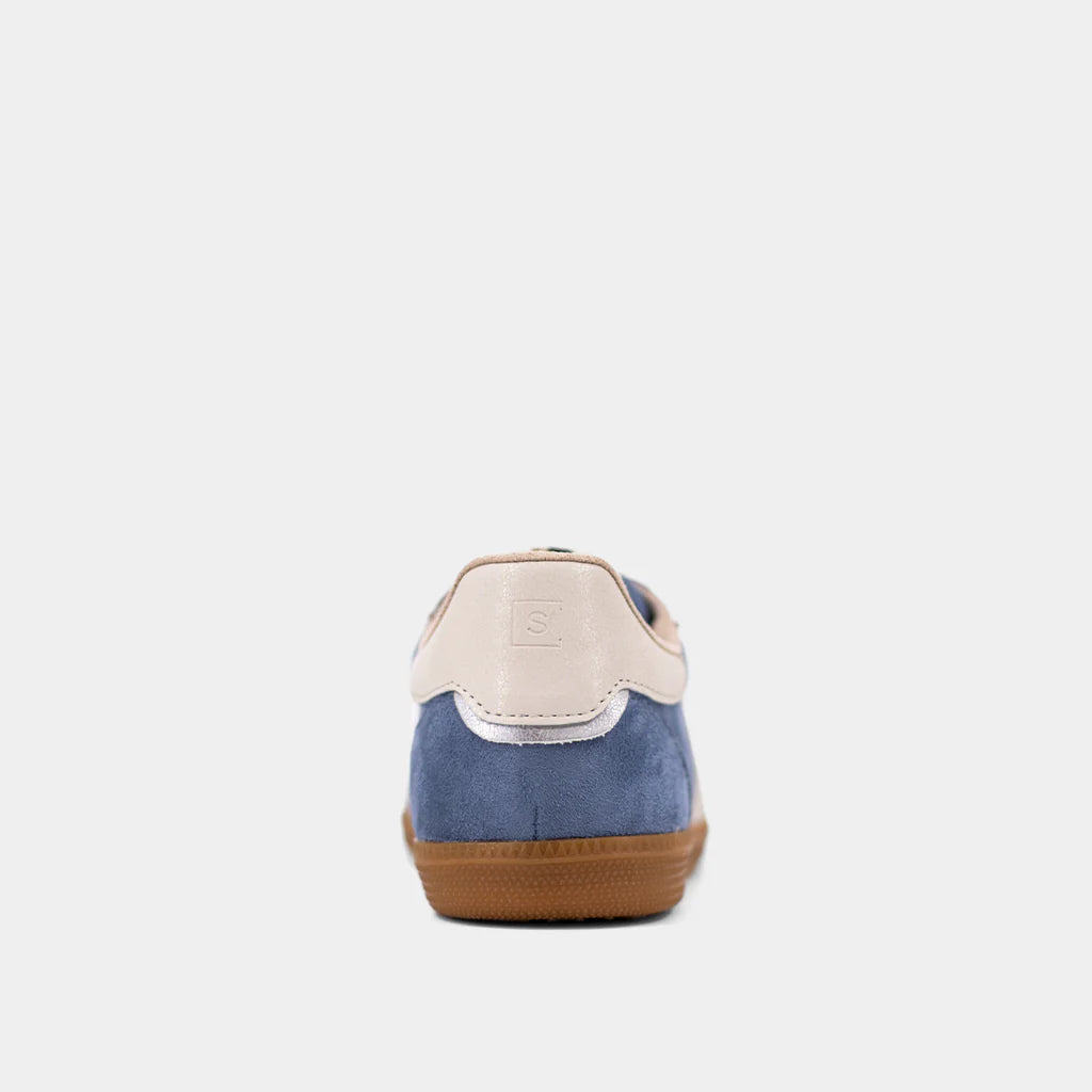 shu shop stevie blue suede striped low sneakers back