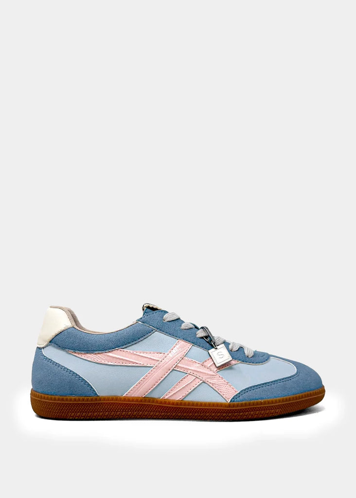 Shu Shop Sasha Baby Blue and Pink Sneakers – Purple Door Boutique