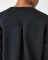 spanx air essentials black crew pullover