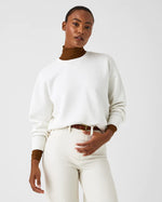 Spanx AirEssentials crew pullover top in powder