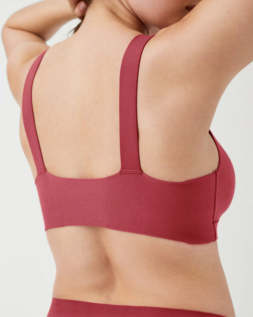 spanx lined bra wild rose