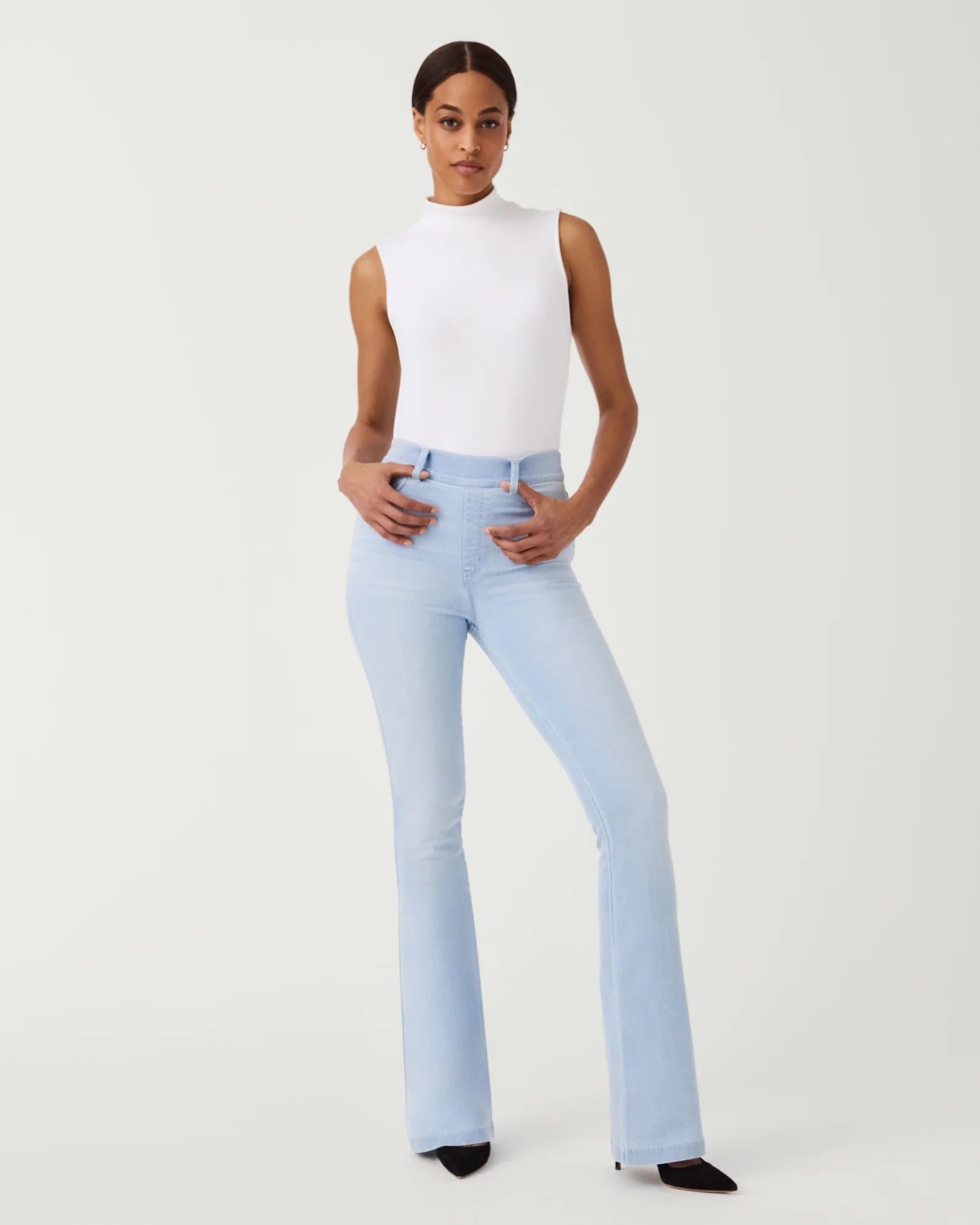 Spanx Flare Jeans Retro Light Wash | Purple door Boutique