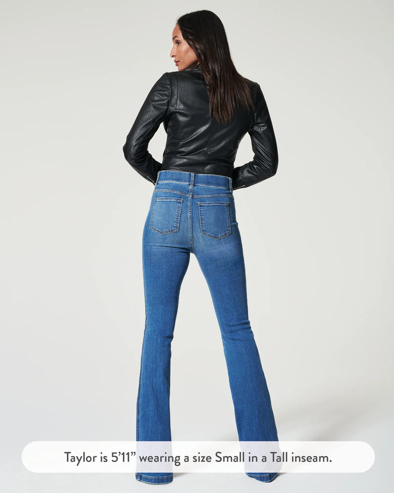 spanx flare jeans vintage indigo