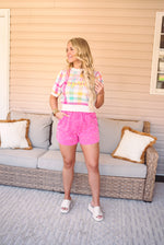 spring plaid top for easter