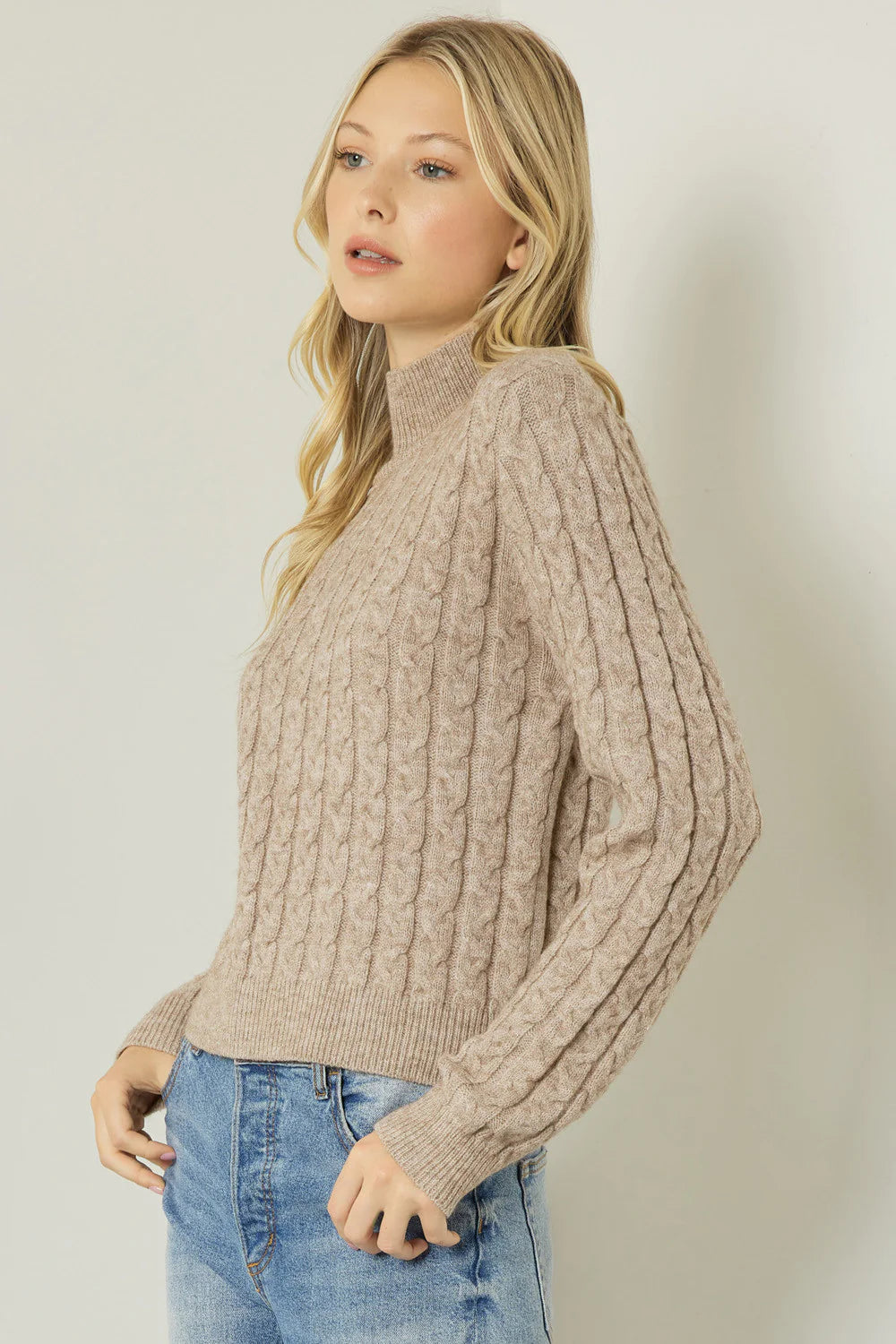 Cara Sweater Taupe main image 0