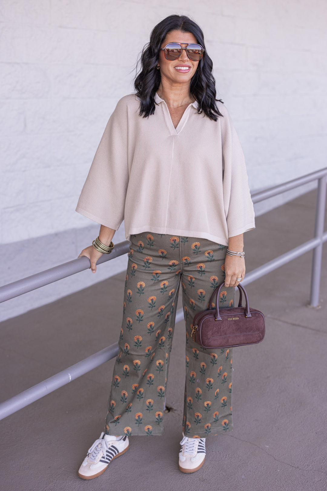 Trendy Olive Green Pants by Entro, perfect for the fall season