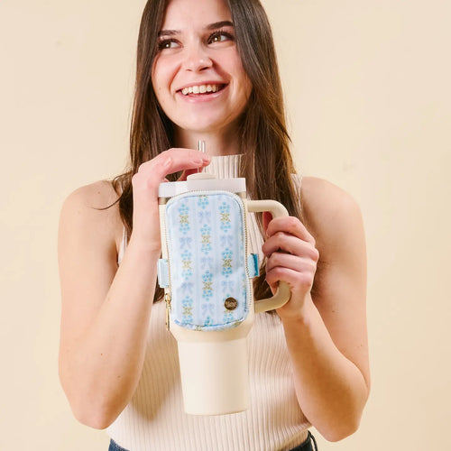 tumbler fanny pack love fancy blue