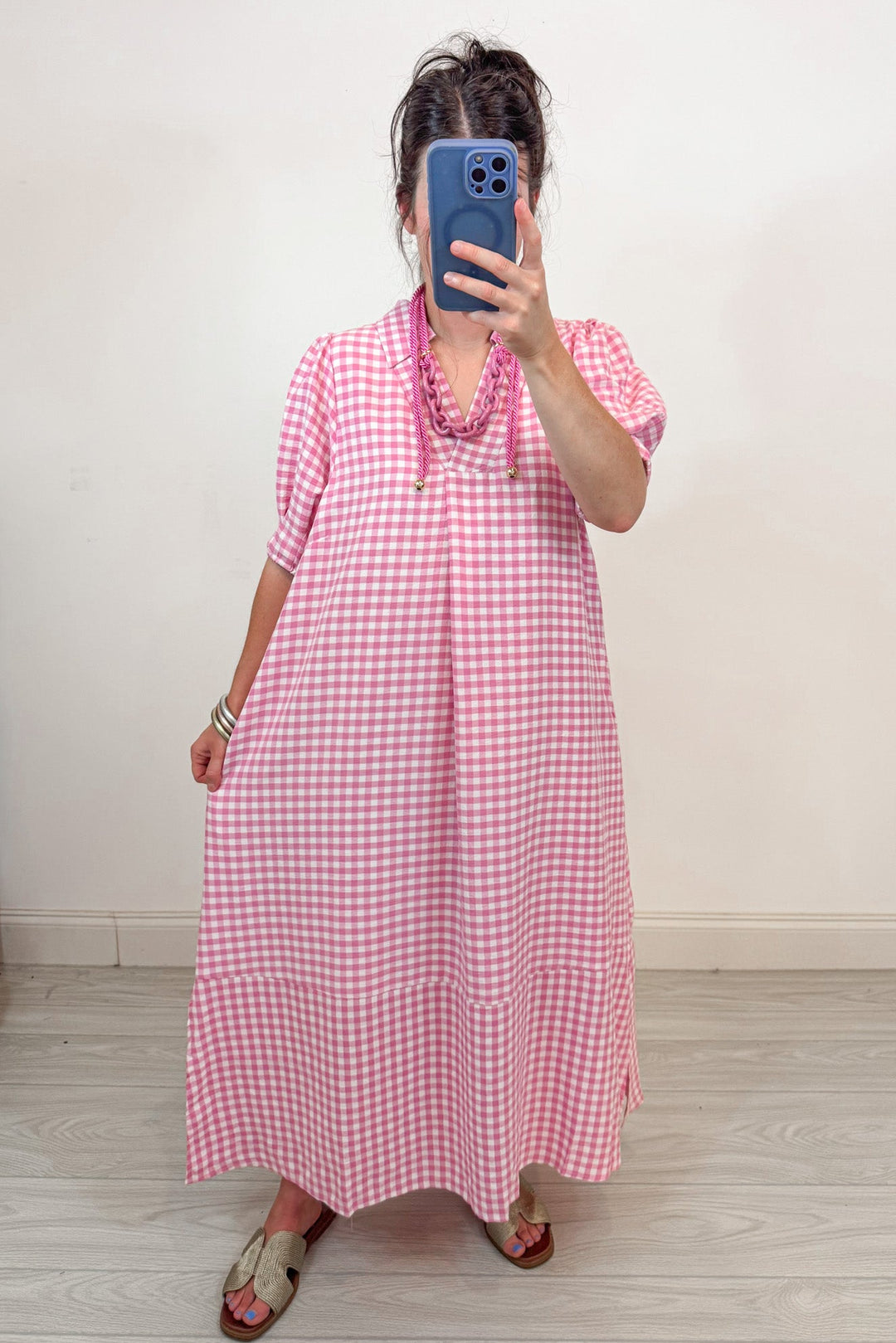 umgee pink dress Umgee--Ribbon and Bows--Pink Ribbon Print Dress Lilly Abigails Boutique