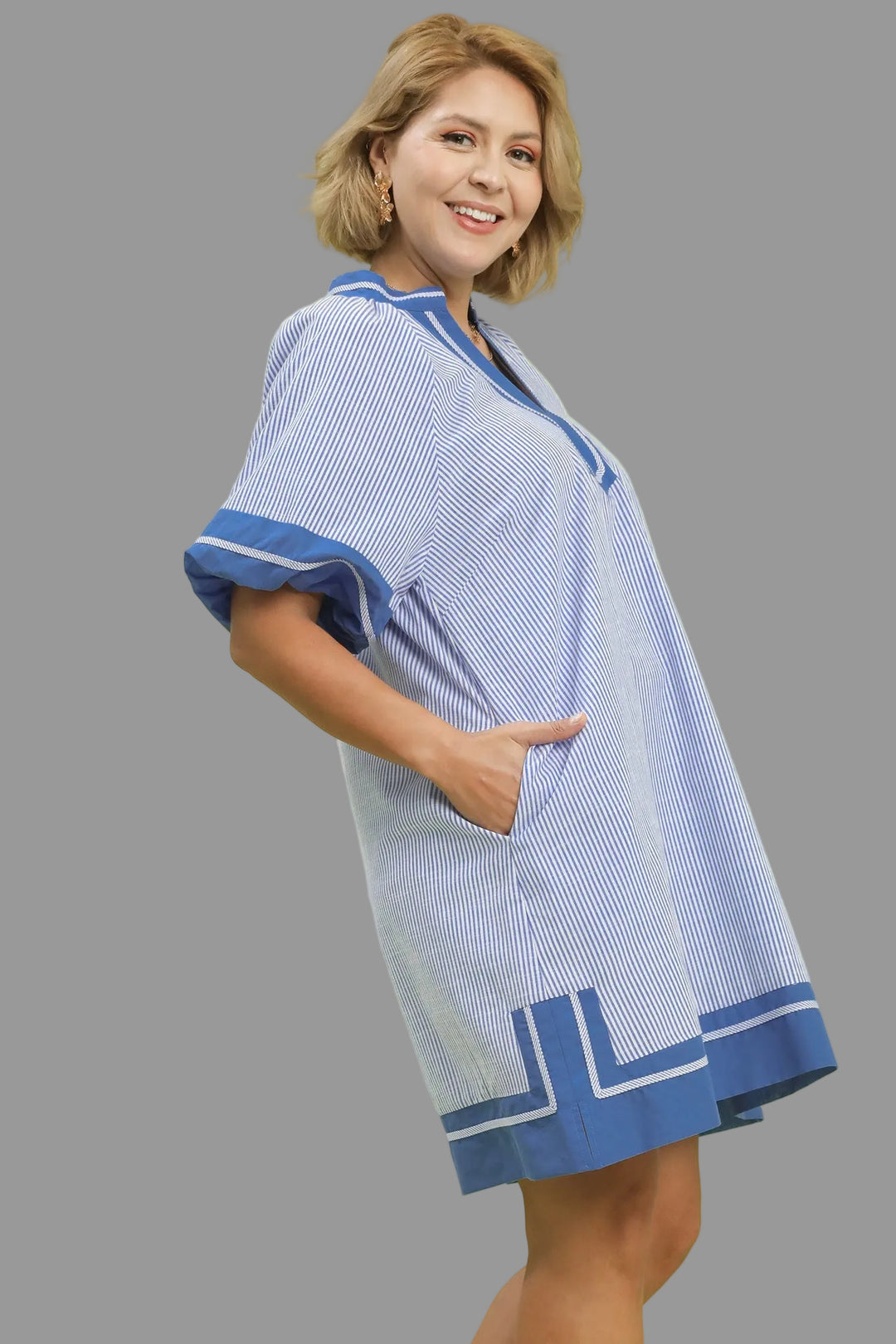 umgee plus size blue dresses