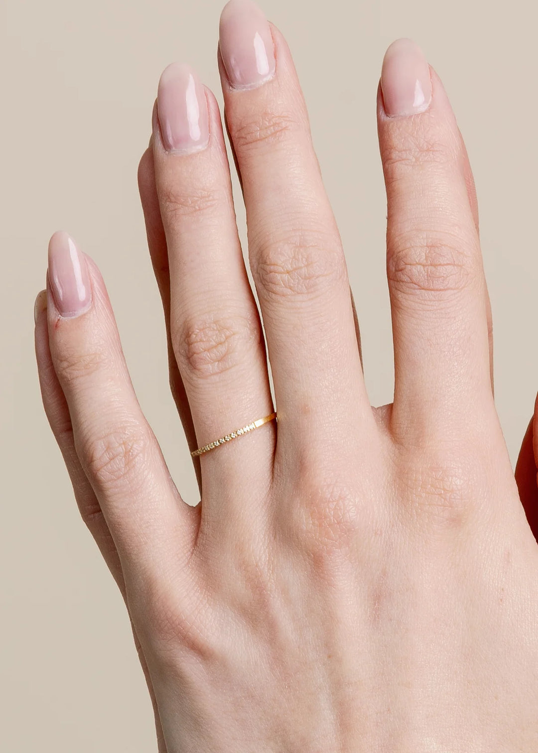 vincent sparkle stacking ring gold
