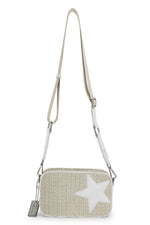 vintage havana mini meme raffia crossbody