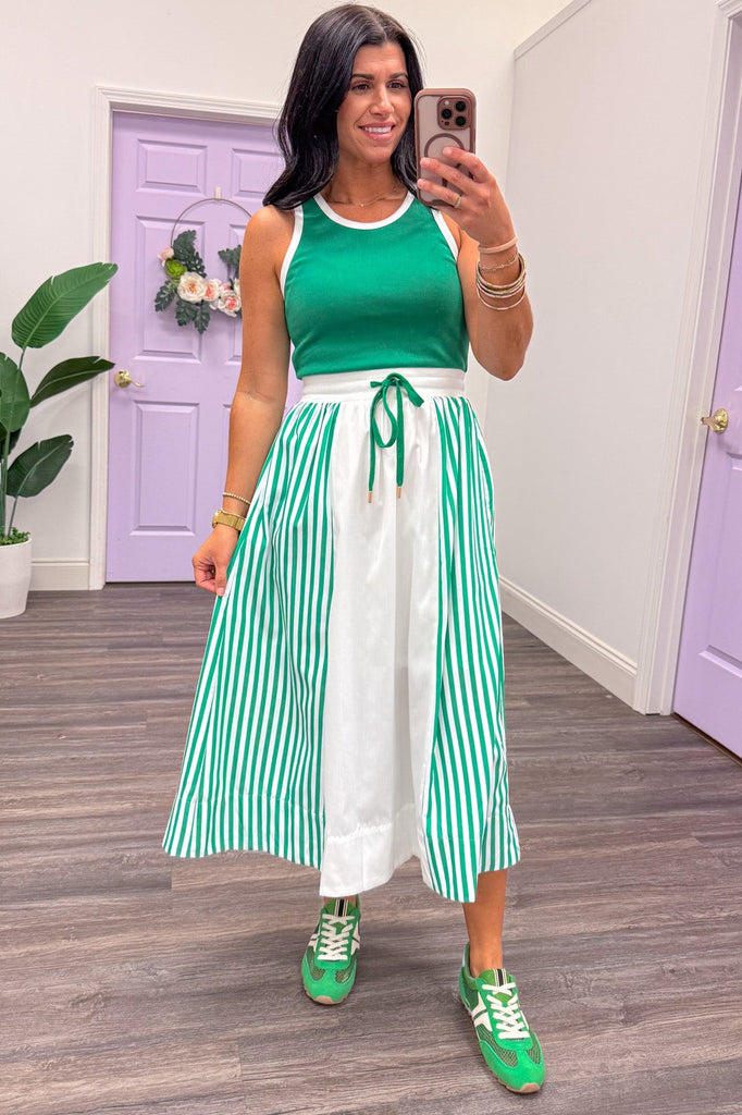 olive green combination dress ADKNRTW