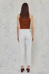 Kan Can white denim distressed jeans