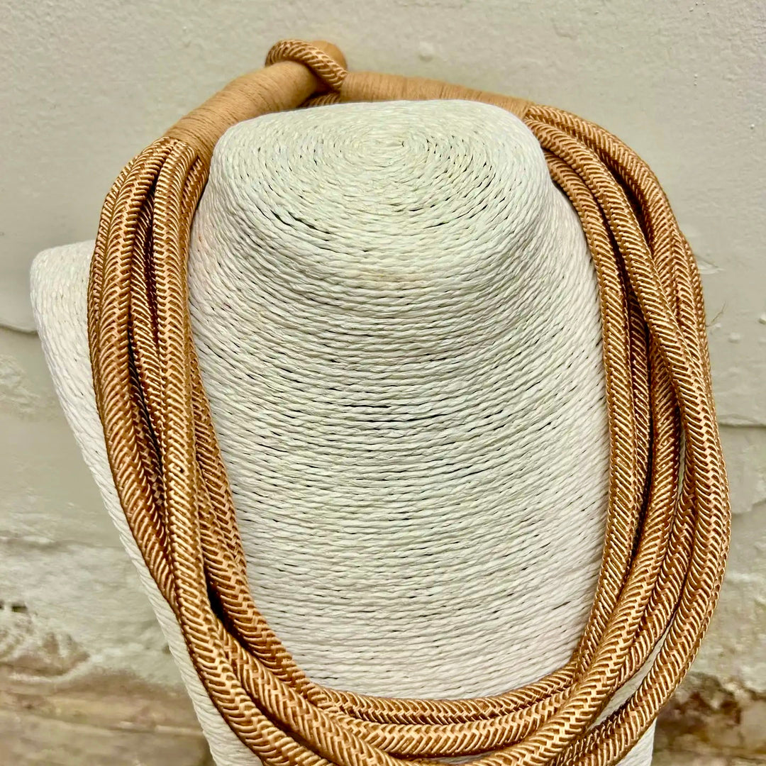 Slub Rope Rope Slub Necklace Light Tan – Purple Door Boutique