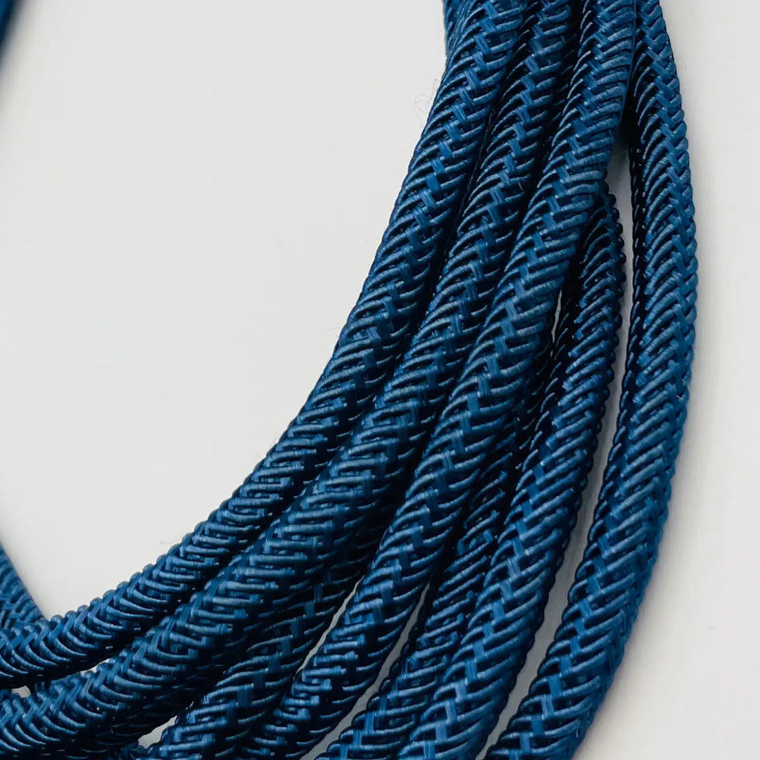 Slub Rope Rope Slub Necklace Navy Blue – Purple Door Boutique