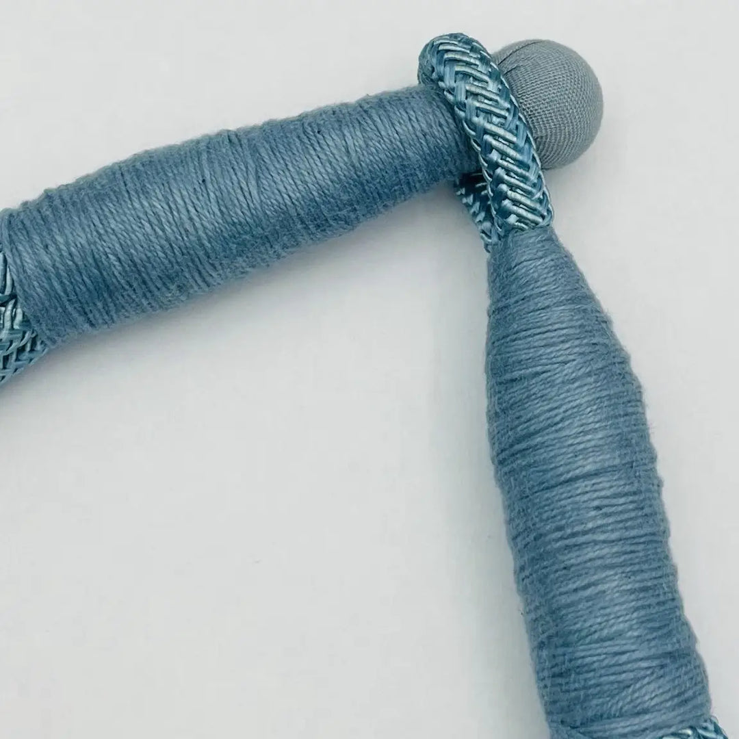 Slub Rope Rope Slub Necklace Dusty Blue – Purple Door Boutique