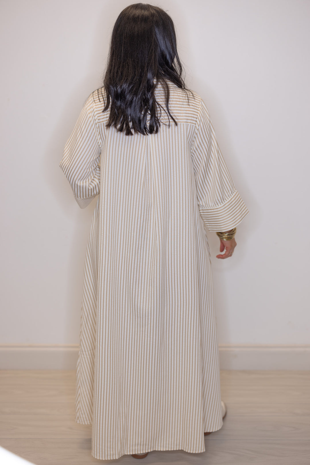 Women's Entro Beige and White Striped Maxi Dress Purple Door Boutique Women's Entro Beige and White Striped Maxi Dress Purple Door Boutique