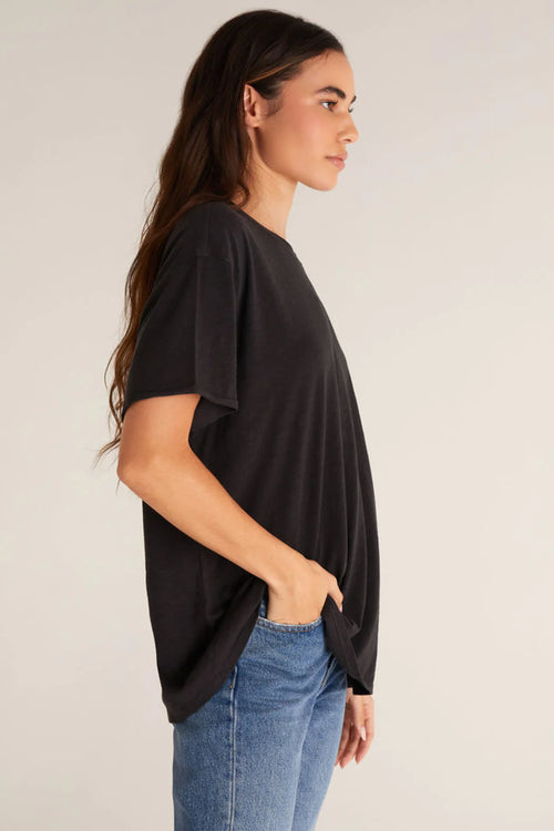 z supply black oversized tee