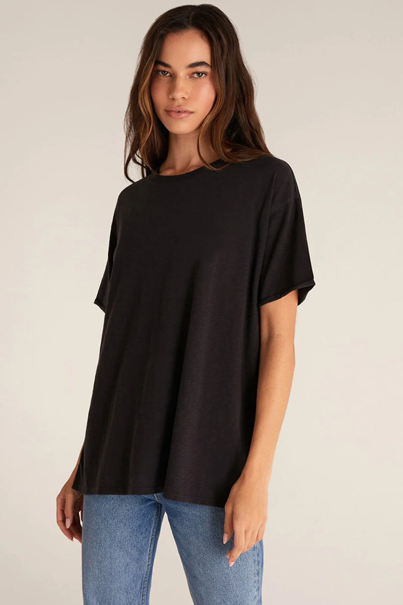 z supply black oversized tee