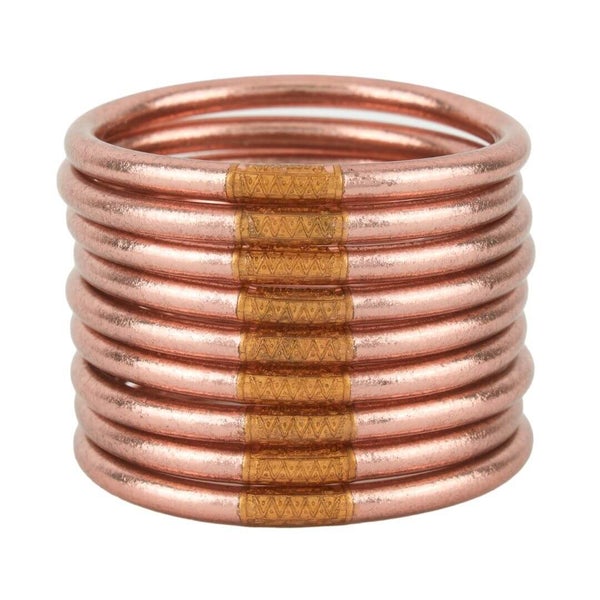 BuDha Girl Rose Gold All Weather Bangle Bracelets