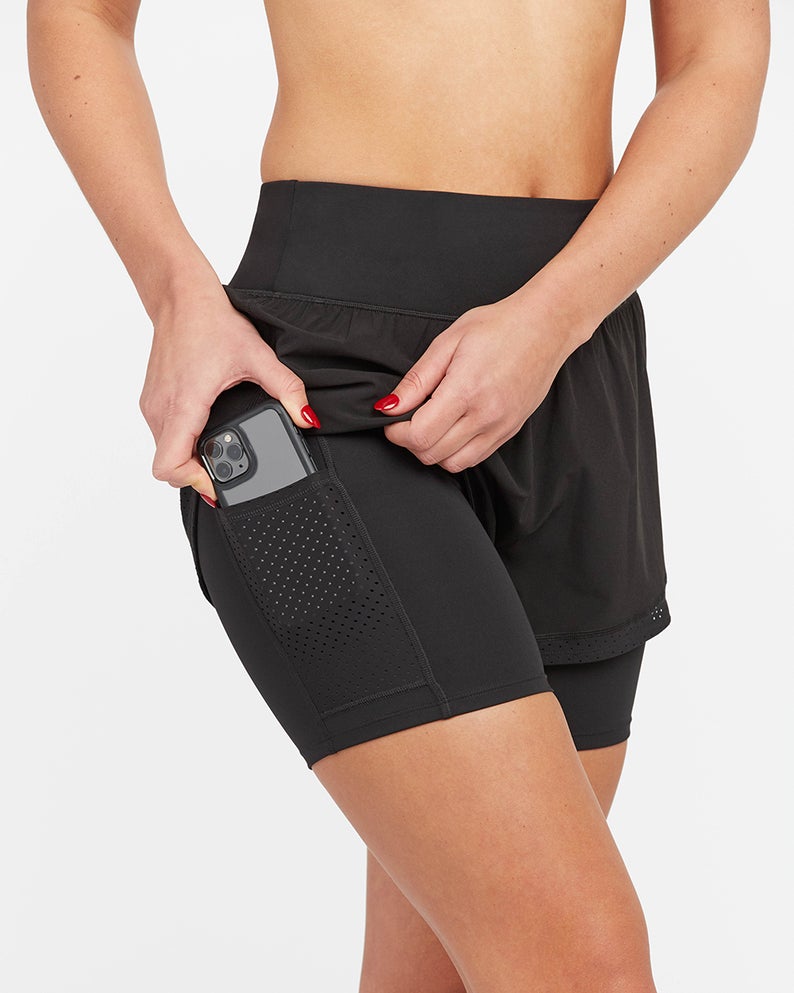 The Get Moving Shorts In Black, Purple Door Boutique