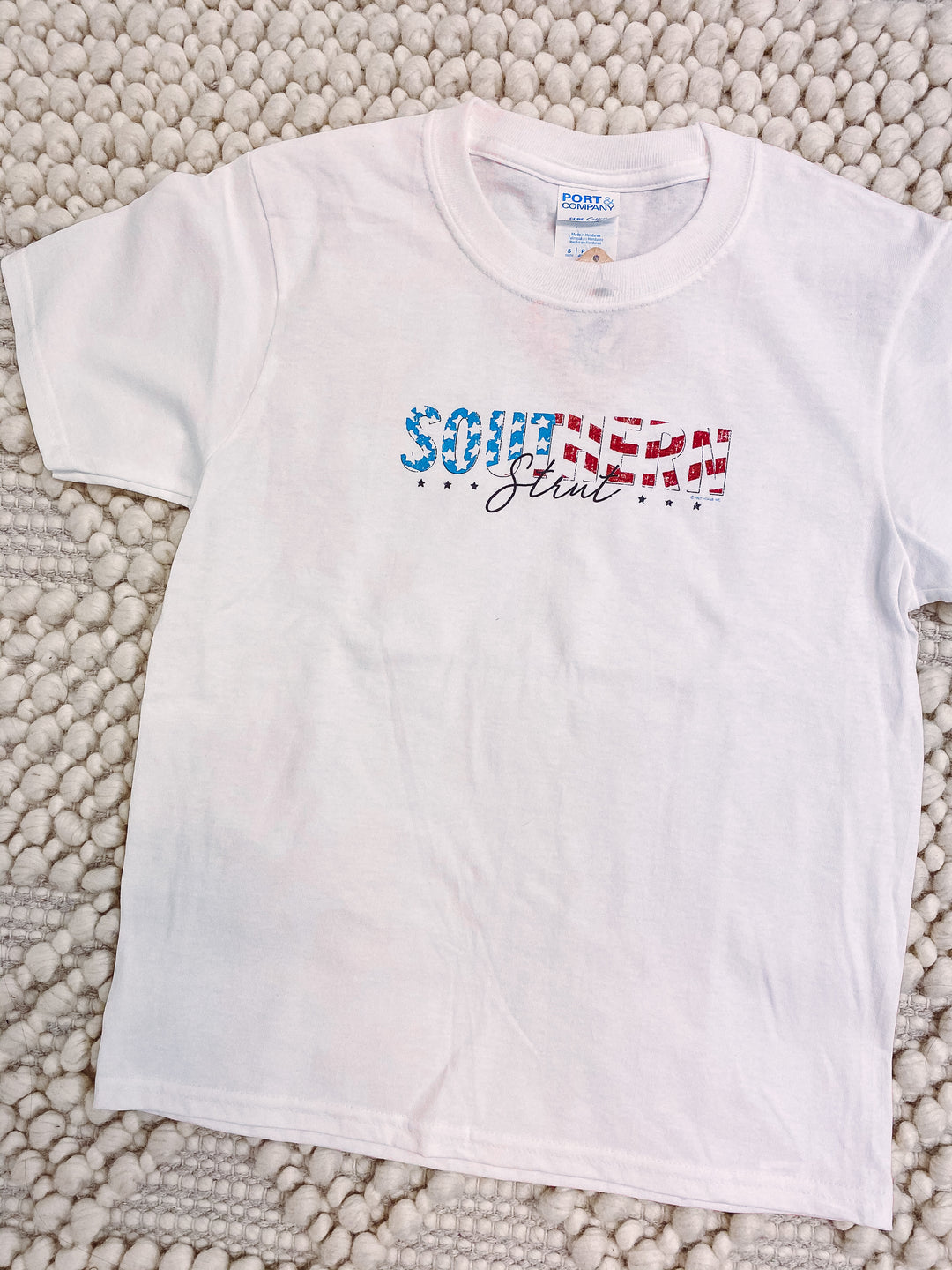 Southern Strut Youth America White T Shirt – Purple Door Boutique