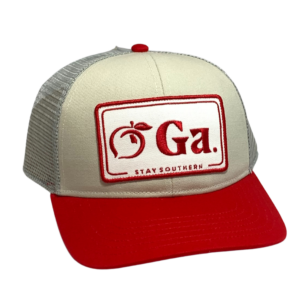 peach state pride georgia trucker hat