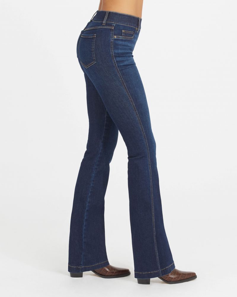 Spanx flare jeans in midnight shade