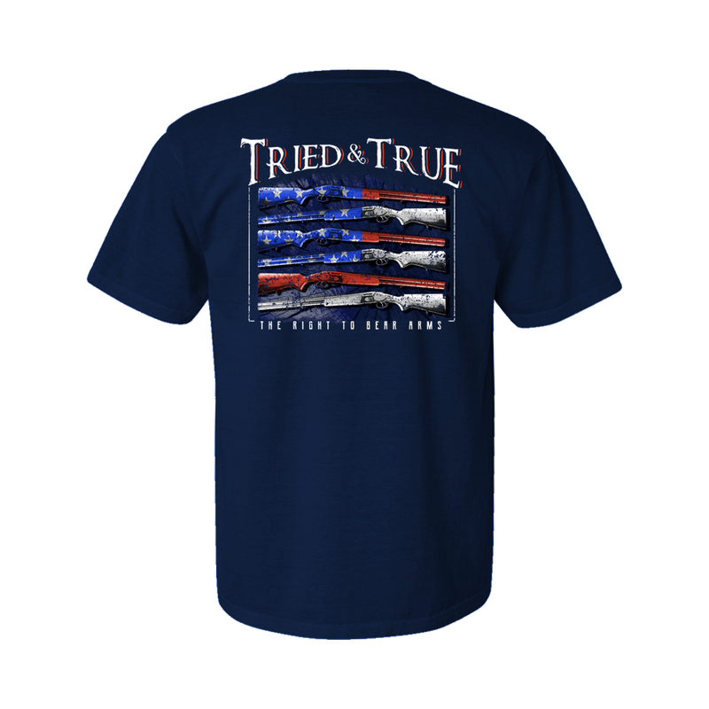 tried and true gun flag t shirt